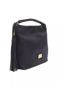 Thumbnail for Chic Gray Leather Shoulder Bag with Logo Detail