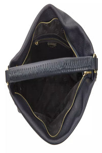 Thumbnail for Chic Gray Leather Shoulder Bag with Logo Detail
