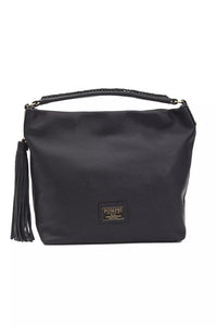 Thumbnail for Chic Gray Leather Shoulder Bag with Logo Detail