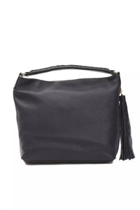 Thumbnail for Chic Gray Leather Shoulder Bag with Logo Detail