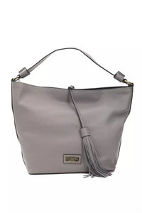 Thumbnail for Chic Gray Leather Shoulder Bag - Adjustable Strap