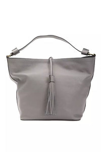 Thumbnail for Chic Gray Leather Shoulder Bag - Adjustable Strap