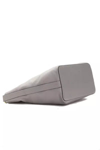Thumbnail for Chic Gray Leather Shoulder Bag - Adjustable Strap