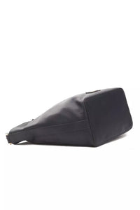 Thumbnail for Chic Gray Leather Shoulder Bag with Logo Detailing