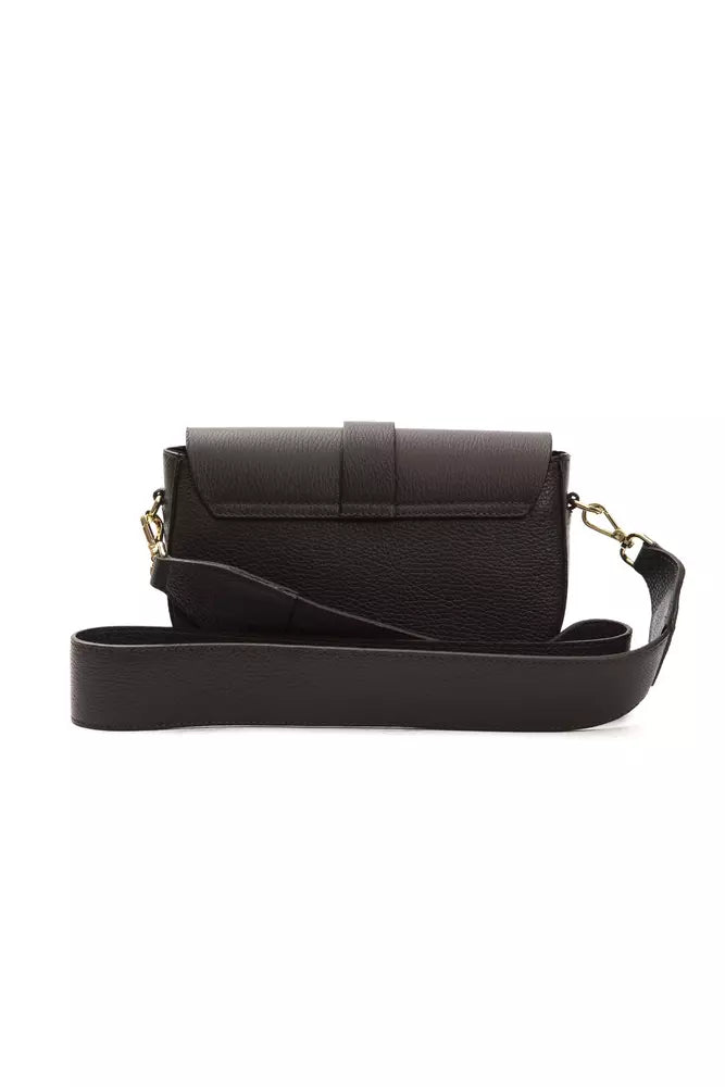 Chic Brown Leather Crossbody Bag