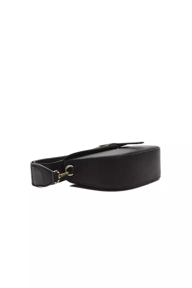 Elegant Black Leather Crossbody Bag