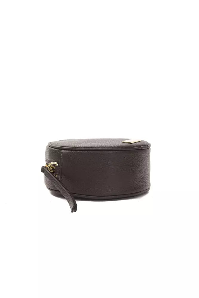 Elegant Small Oval Leather Crossbody