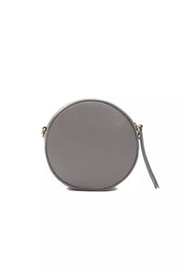 Thumbnail for Chic Gray Leather Oval Crossbody Bag