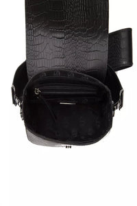 Thumbnail for Elegant Croc-Effect Leather Crossbody Bag
