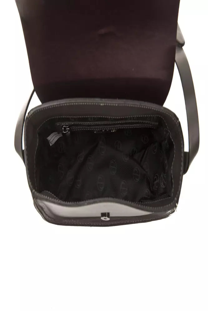 Chic Burgundy Leather Crossbody Bag