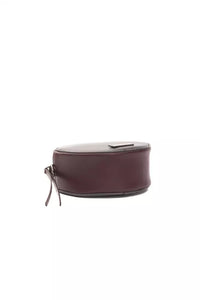 Thumbnail for Chic Burgundy Oval Crossbody Bag