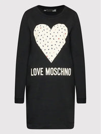 Thumbnail for Chic Blue Cotton Love Moschino Dress