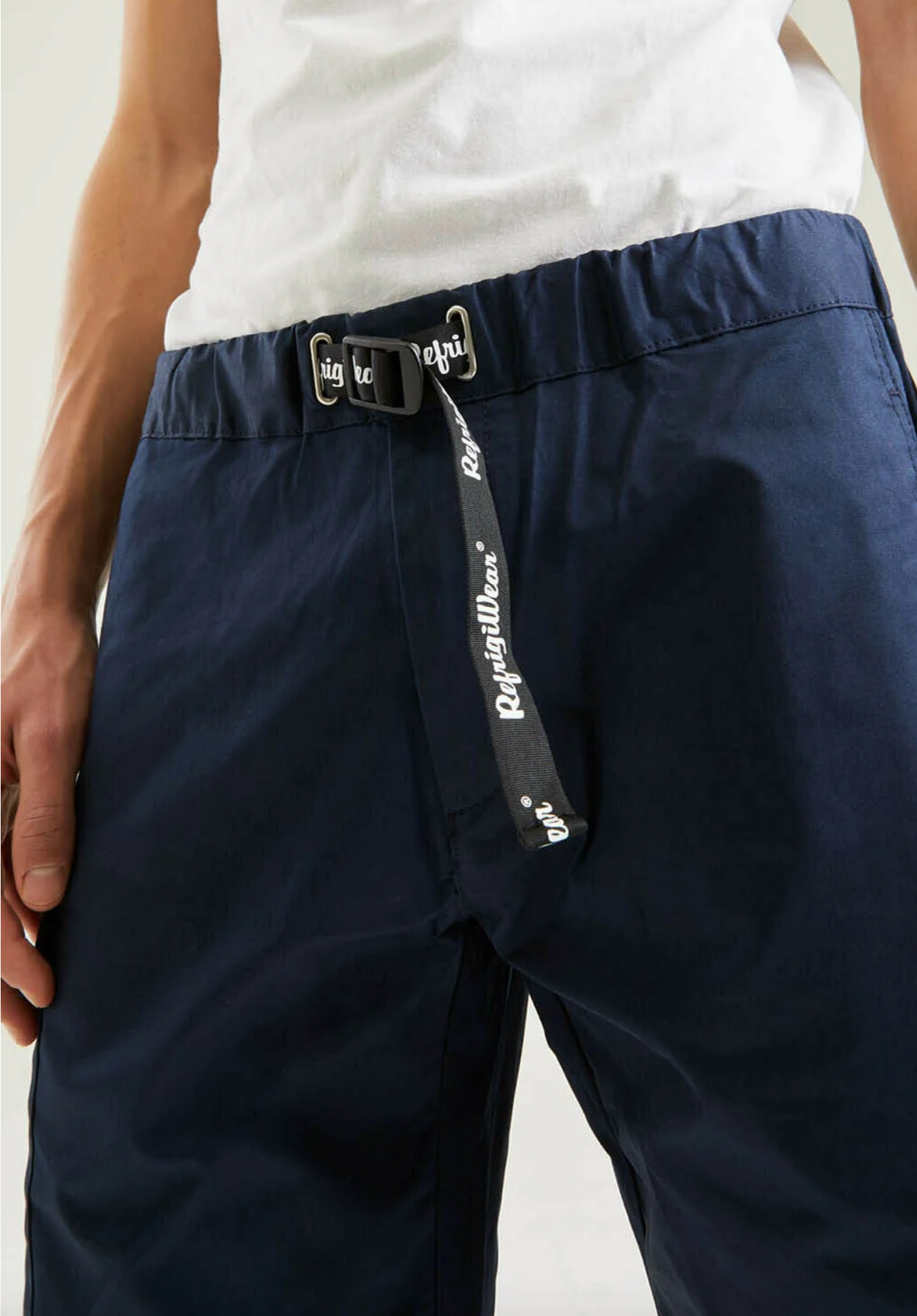 Elegant Blue Cotton Blend Shorts