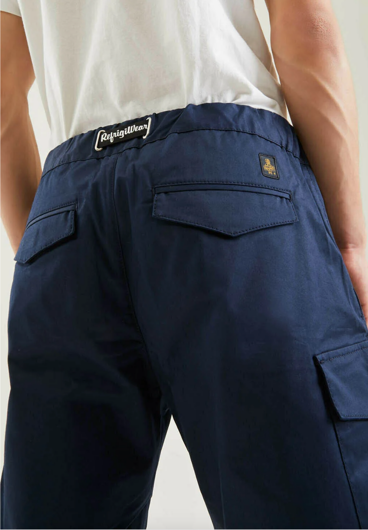 Elegant Blue Cotton Blend Shorts