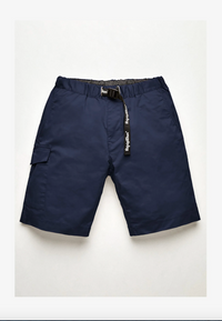 Thumbnail for Elegant Blue Cotton Blend Shorts