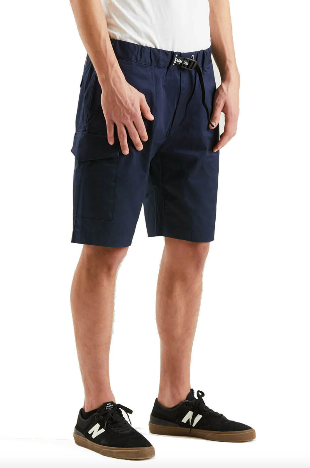 Elegant Blue Cotton Blend Shorts