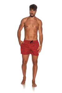 Thumbnail for Elegant Pink Nylon Men's Swim Shorts