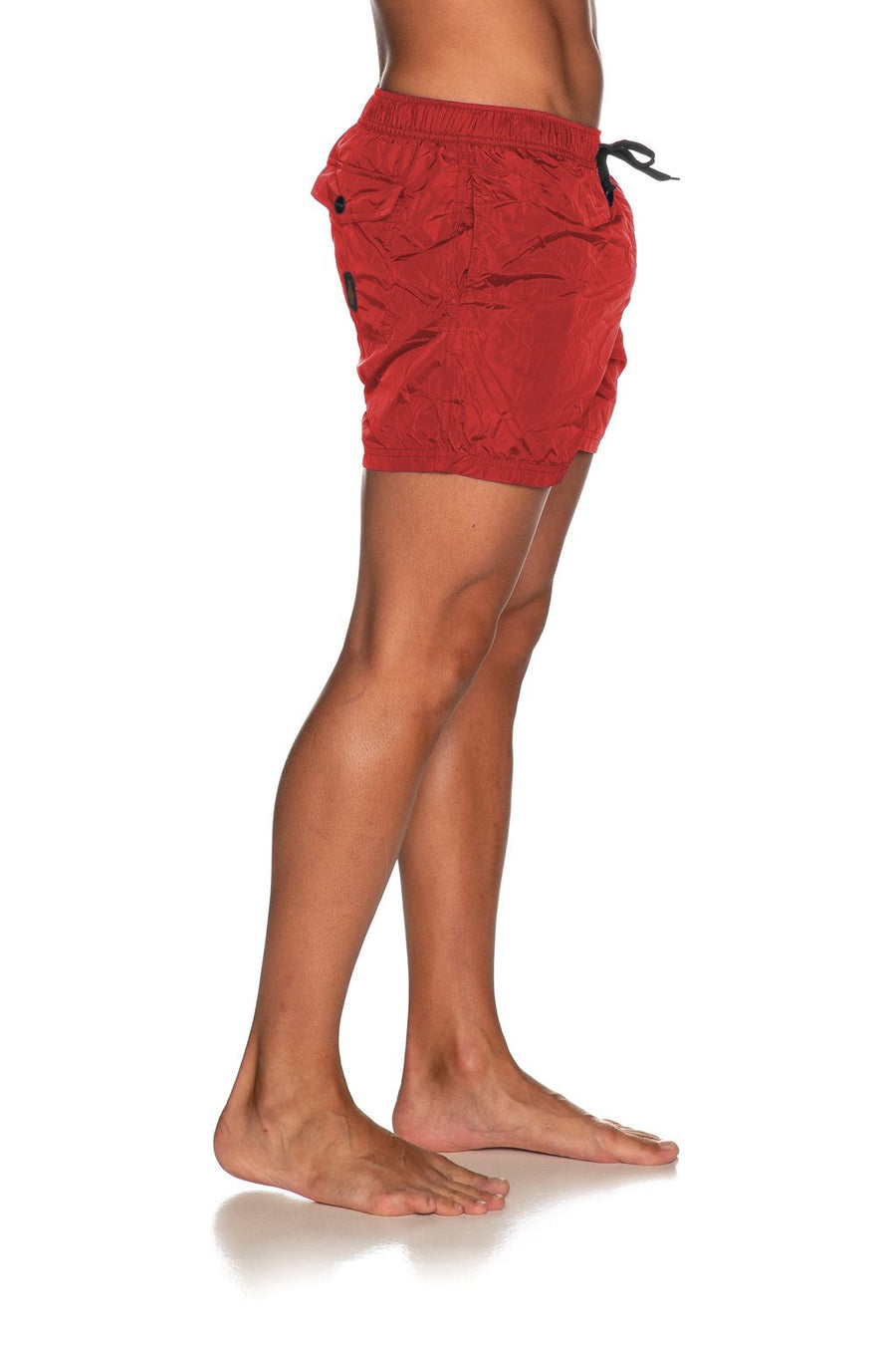 Elegant Pink Nylon Men's Swim Shorts