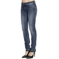 Thumbnail for Chic Slim Fit Cotton Jeans with Artisanal Flair