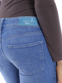 Thumbnail for Elegant Light Blue Stretch Denim