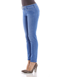 Thumbnail for Elegant Light Blue Stretch Denim