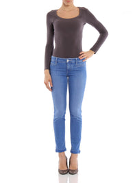 Thumbnail for Elegant Light Blue Stretch Denim