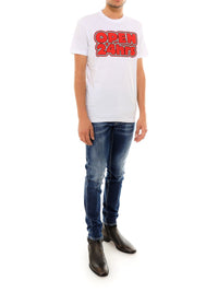 Thumbnail for Elevated White Cotton Roundneck T-Shirt