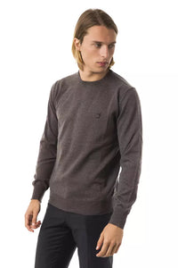 Thumbnail for Elegant Gray Merino Wool Crew Neck Sweater