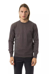 Thumbnail for Elegant Gray Merino Wool Crew Neck Sweater