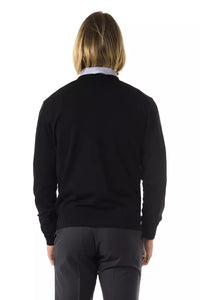 Thumbnail for Embroidered V-Neck Merino Wool Sweater
