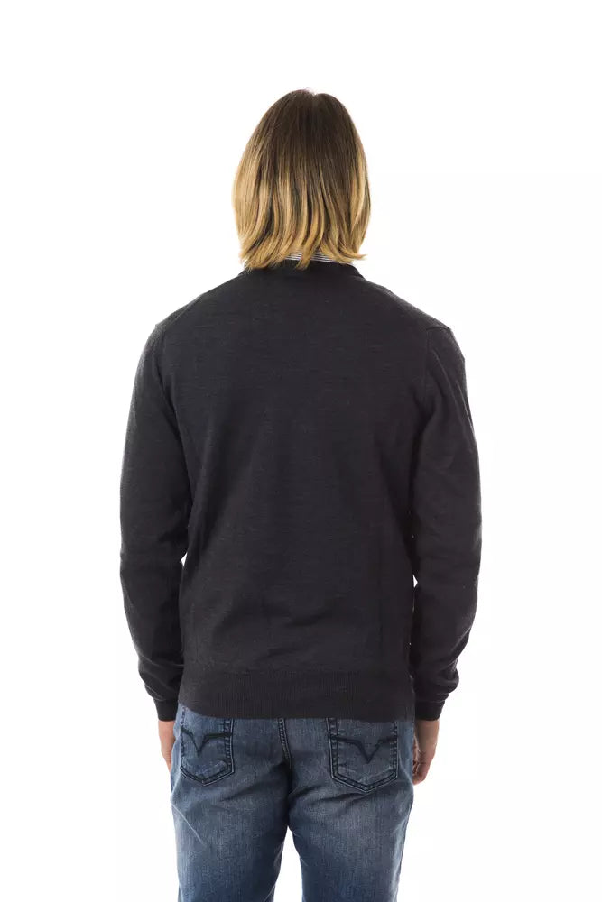 V-Neck Extrafine Merino Wool Sweater