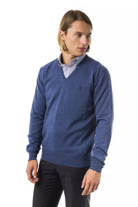 Thumbnail for Embroidered V-Neck Merino Wool Sweater
