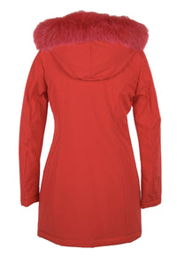 Thumbnail for Elegant Winter Warmth Soft-Shell Parka