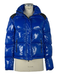 Thumbnail for Chic Blue Down Jacket with Eco-Friendly Flair