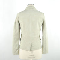 Thumbnail for Chic White Leather Jacket by Emilio Romanelli