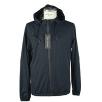 Thumbnail for Sleek Hooded Full Zip Jacket in Black