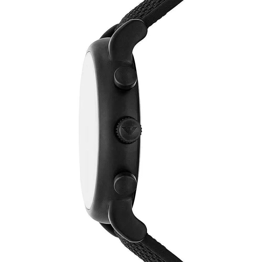 Sleek Black Chronograph Men's Watch