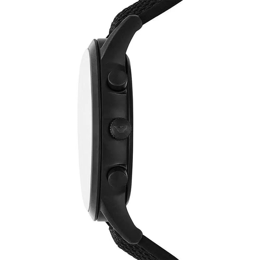 Sleek Black Chronograph Timepiece