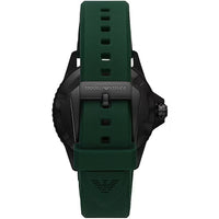 Thumbnail for Sleek Diver Timepiece with Green Silicone Band