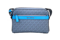 Thumbnail for Cooper Small Denim Multi Signature PVC Utility Crossbody Bag