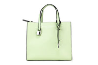 Thumbnail for Jacobs Mini Grind Mint Green Pebbled Leather Crossbody Tote Handbag Purse